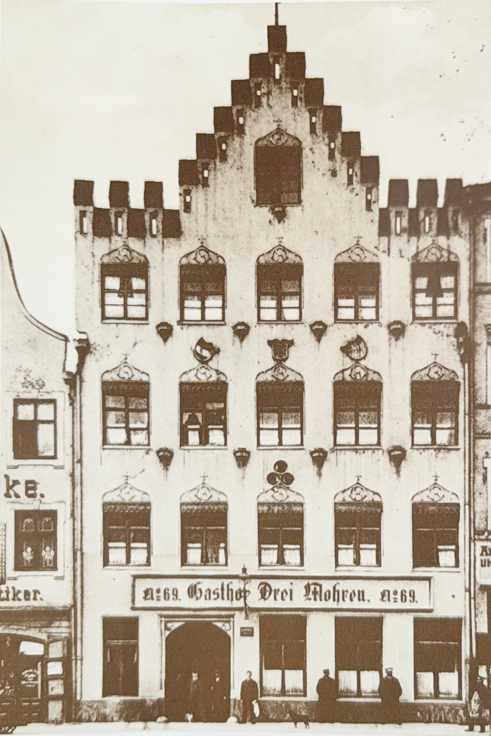 Gasthaus drei Mohren um 1875